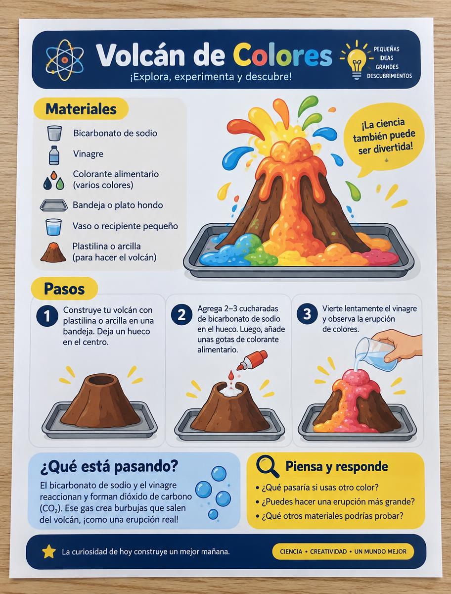 Muestra ilustrativa: Volcán de Colores