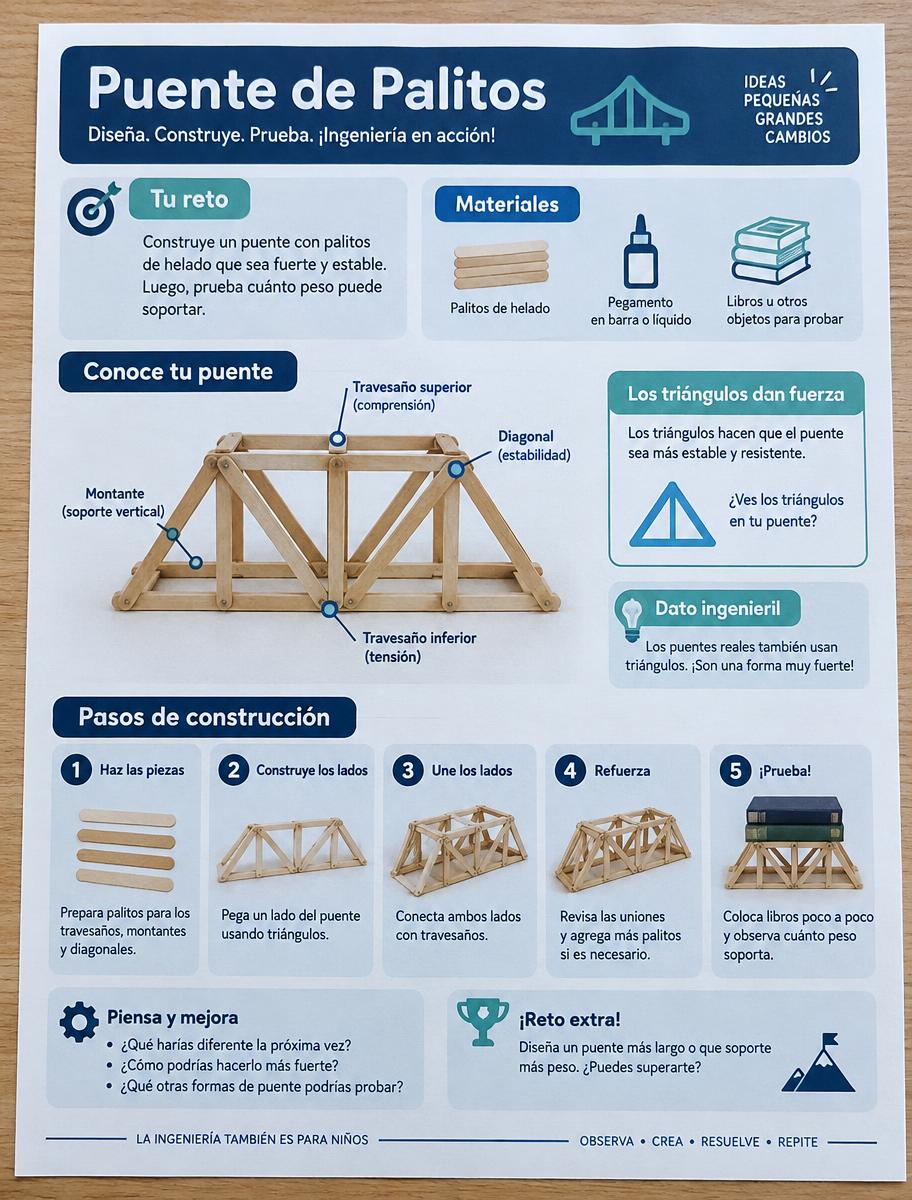 Muestra ilustrativa: Puente de Palitos