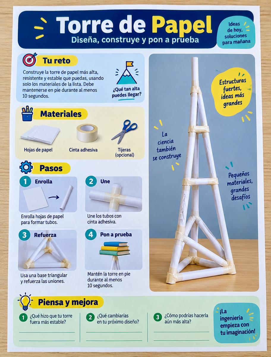 Muestra ilustrativa: Torre de Papel